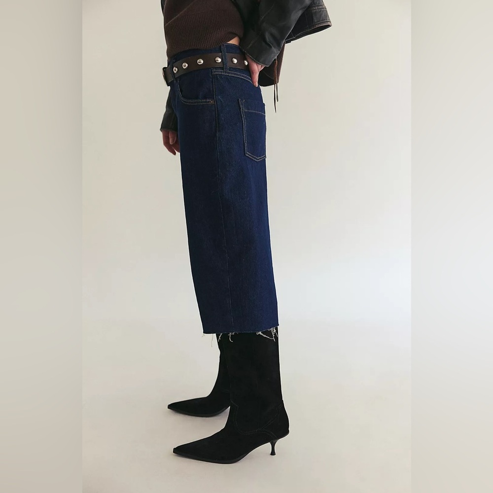 Free People Jam Session Relaxed Capri Jeans - Picture 2 of 6